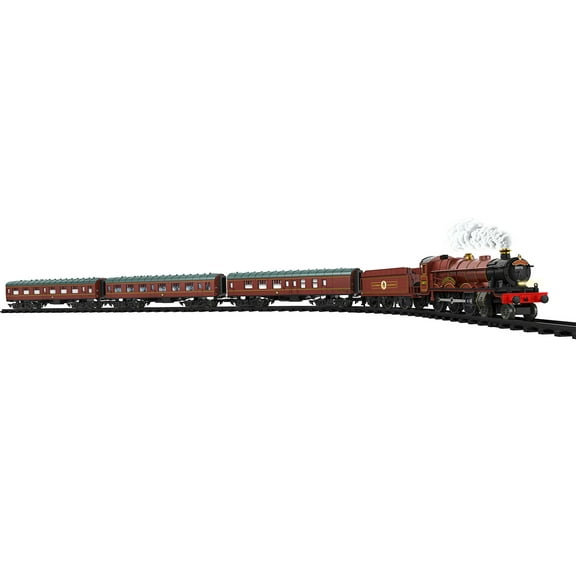 Lionel Hogwarts Express Battery Operated O Gauge Train Set with Remote, Water Vapor Smoke, and Accessories