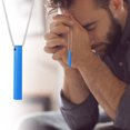 thumbnail image 5 of Gzwccvsn Men Bar Pendant Necklace Stainless Steel Box Chain Pendant Necklace for Men Jewelry, 5 of 6