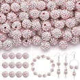 thumbnail image 1 of Craft Beads TINKRSTUFF, 200 unidades, diamantes de imitación rosados y blancos de 1 cm, 1 of 6