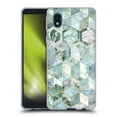 thumbnail image 1 of Head Case Designs Officially Licensed Micklyn Le Feuvre Marble Patterns Jade Honeycomb Soft Gel Case Compatible with Samsung Galaxy A01 Core (2020), 1 of 7