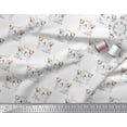 thumbnail image 2 of Soimoi Modal Satin Fabric Labrador Dog Print Sewing Fabric Yard 42 Inch Wide, 2 of 3