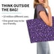 thumbnail image 2 of Disketp Purple Leopard Bolsa Tote Estampada para Mujer, Bolso de Hombro y de Mano para Compras y Viajes, 2 of 8
