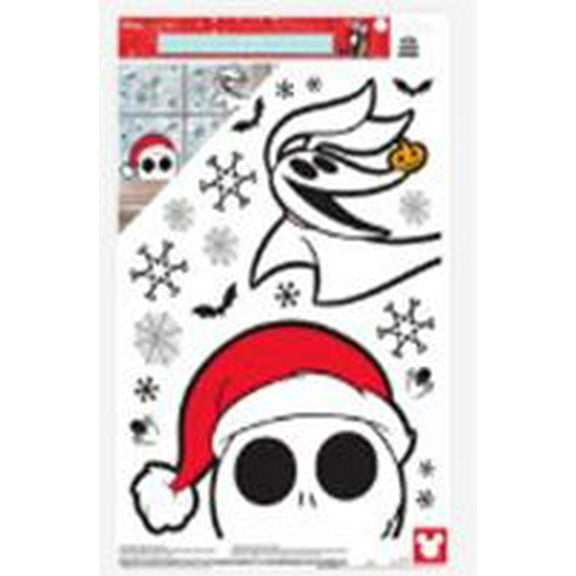 Licensed Nightmare Before Christmas Peeker Window Cling, Multi Color, 10.75" x 16.75", by Ruz