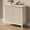 Beige, variant on Fluted 3 Drawer Dresser,  Wide Dresser Nightstand for Bedroom, Modern Wood Chest of Drawers, Large Painted Nightstand with 3 Drawers for Closet, Hallway, Entryway