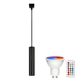 thumbnail image 1 of FSLiving Lampe sur Rail de Type H, Aspect Linéaire Ciblé, Télécommande de Projecteur DEL Réglable, Changement de Couleur RVB Blanc Ampoule Minuterie GU10 Mini Lumières Montées sur Rail pour Cuisine Vitrine, Noir 7,9 Po, 1 of 9