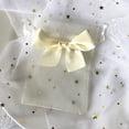 thumbnail image 6 of 10pcs/lot Bow Knot Mesh Drawstring Organza Bags Gift Bags Exquisite Jewelry Packaging Bags Wedding Bags Wholesale Gifts Pouches Wine red 02 9x12cm, 6 of 6