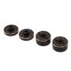 thumbnail image 2 of Contrapeso del eje delantero y trasero de control remoto, latón de alta resistencia, piezas mejoradas de coche RC para coches Traxxas 1/18 RC, negro y dorado, 2 of 14