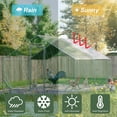 thumbnail image 2 of 10' x 13' x 6.6' Large Metal Chicken Coop with Run for 20 Chickens, Chicken Runs for Yard with Cover for Water-Resident, Walk-in Poultry Cage Chicken Pen/House Outdoor for Hen, Duck, Rabbit, Quail, 2 of 8