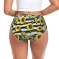 thumbnail image 3 of Womens Underwear sunflower black white striped Cuteness No Show Seamless Underwear for Women, Soft Stretch Women's Panties, Hipster Ladies Panties Bikini Underwear Briefs, 3 of 6