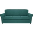 thumbnail image 2 of 4PCS Stretch Textured Grid Sofa Cover Soft Couch Cover Washable Furniture Covers For Machine Washable, 2 of 2