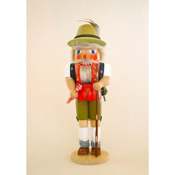 Yodeling Hiker German Wooden Christmas Nutcracker Made in Germany