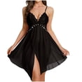 thumbnail image 2 of Fewfanhot Women's Lace Dress, Embroidery Lace-Up Camisole and T-Back Sleeping Skirt for Elegant Homewear Romantic Nights, 2 of 5