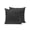 Ink Black, variant on Outdoor Pillows Waterproof, Burnt Orange Bedding Throw Pillows with Insert for Couch Sofa Bed, Rustic Farmhouse Solid Color Fall 16x16 Inch Pillowcases Decorative Camping Patio Pillow Set of 1