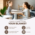 thumbnail image 5 of Superior Basketweave All-Season Cotton Blanket, Full/Queen, Taupe, 5 of 11