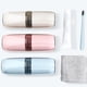 thumbnail image 5 of Estuche de cepillo de dientes Portátil Pasta de dientes Contenedor Polvo a prueba de polvo Plástico Diario Uso Diario Sencillo Holder Holder College Senderismo Dos tazas-azul Noticed HA028212-01, 5 of 7