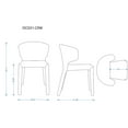 thumbnail image 2 of Manhattan Comfort Conrad Faux Leather Dining Chairs, Cream (Set of 2), 2 of 2