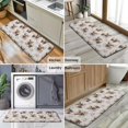 thumbnail image 6 of Beige Highland Cow Flower Pattern Kitchen Rug Mat,Kitchen Runner Rugs Non Skid Washable,Decorative Kitchen Floor Mats for Kitchen,Sink,Laundry,17"x47.2", 6 of 7