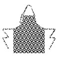 thumbnail image 2 of Black White Geometric Checkered Pattern Apron-Garden Aprons for Women with Pockets-Cotton Linen Waterproof Kitchen Cooking Gardening Aprons Adjustable for Kitchen,Cooking,BBQ and Salon 33x27 Inch, 2 of 7