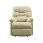 Oakwood Microfiber Recliner, Beige