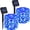 Blue, variant on Solar String Lights Outdoor, 2 Pack 16.4FT 50 LED Copper Wire Solar Powered Fairy Lights Waterproof with 8 Lighting Modes for Garden Patio Tree Christmas Party Wedding ,Warm White