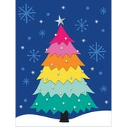 Holiday Time Rainbow Tree Cub Paper Gift Bag