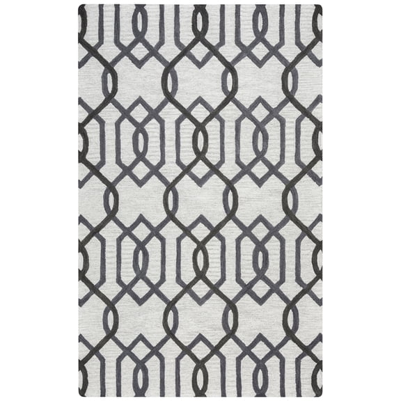 Rizzy Rugs Caterine Area Rug CE9526 Grey Lattice Intertwined 10' x 14' Rectangle