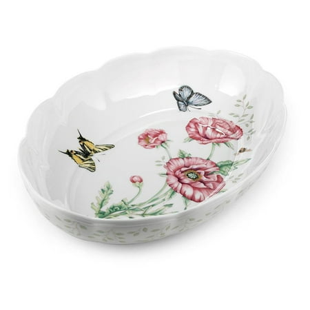 Lenox Butterfly Meadow 7 Piece - Lenox Butterfly Meadow Scalloped Oval Baker