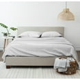 thumbnail image 3 of Noble Linens 4 Piece Pattern Microfiber Bed Sheets Set, Light Gray Ultra Burst of Vines, Twin, 3 of 12