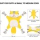 thumbnail image 2 of Stuffless Dog Toys for Puppy, Crinkle Squeaky Dog Chew Toys Squirrel Plush Dog Toy with Rope Knots for Small Dogs (Squirrel), 2 of 3