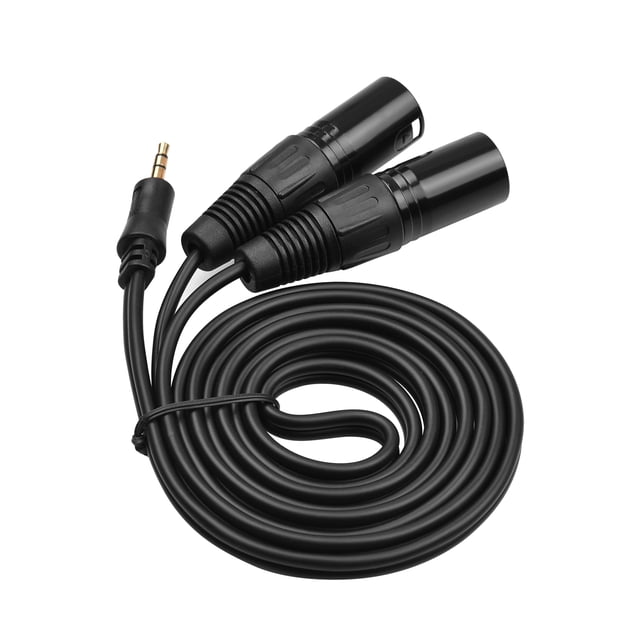Audio Cable,Adapter Stereo Cable 3.5mm To Male 1/8 Inch To 3-core Xlr 1/8 Inch To Xlr Audio Cable Dual Xlr 4.9ft Audio Adapter Cable 4.9ft Inch To 3-core Xlr Cable Siuke Simbae Dsfen Buzhi