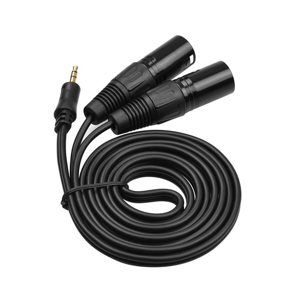 Audio Cable,Adapter Stereo Cable 3.5mm To Male 1/8 Inch To 3-core Xlr 1/8 Inch To Xlr Audio Cable Dual Xlr 4.9ft Audio Adapter Cable 4.9ft Inch To 3-core Xlr Cable Siuke Simbae Dsfen Buzhi