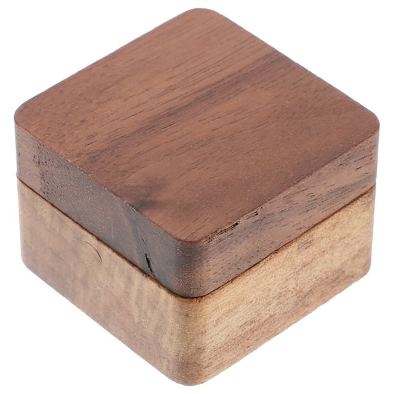 unbranded Pick Holder Black Walnut Guitar Pick Case Pick Storage Container 4x4x2.8cm