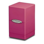 Satin Tower Deck Box - Bright Pink