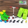 thumbnail image 2 of Vogacara Juego de 12 unidades de patinete de dedo de aleación para niños, Mini patinete de dedo, juguete interactivo para dedos, actividad sensorial, Juguetes verde Vogacara FN008347-02, 2 of 6