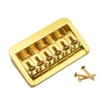 thumbnail image 4 of Milaget Fixed 6 String Bass Bridge Concert Spacing 10.6mm for Guitar Bass Instrument gold, 4 of 9