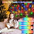 thumbnail image 4 of 66 FT LED Christmas Lights with 140 Drops, 490 LED Indoor Outdoor Christmas Decorations, 8 Lighting Mode Waterproof Fairy Lights with Timer for Xmas Holiday Wedding Yard Party Multicolor, 4 of 8