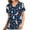Navy, variant on Luxalzxs Scrubs for Women Comfortable Lightweight Durable Soft Stretch Christmas Printed V-Neck Medical Scrub Tops Nurse Working Uniform