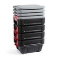 thumbnail image 3 of Rubbermaid 8 Gallon Lockable Latch Plastic Storage Container Box (4 Pack), 3 of 12