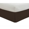 thumbnail image 2 of Lux Hotel FRE23614CHOC04 14 in. Basic Microfiber Bed Skirt  Chocolate - King, 2 of 10