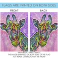 thumbnail image 5 of Toland Home Garden Neon Giraffe Giraffe Flag Double Sided 12x18 Inch, 5 of 5