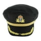 thumbnail image 1 of Sombrero de Sombrero Sombrero de Sombrero marino Yate Barco Fiesta de disfraces Todos Niño negro Hugo sombrero de capitán niño adulto, 1 of 10