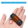 thumbnail image 4 of Uxcell Mini Keychain Flashlight, Pocket LED Flashlight Portable Torch USB Rechargeable, Brown, 4 of 7