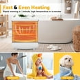 thumbnail image 4 of Advwin 35L Foldable Hot Towel Warmers for Bathroom,Luxury Towel Heater with Drying Modes, 900W, Grey, 4 of 7