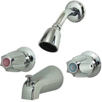 B&K 221002 Tub & Shower Faucet 2-Metal Handle, Chrome