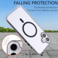 thumbnail image 4 of KAIYANG Funda magnética para iPhone 16 compatible con MagSafe de 1,0 mm, carcasa trasera ultrafina de PC, color verde, morado y multicolor, 4 of 5