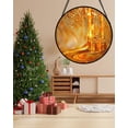 thumbnail image 2 of Stained Glass Window Hanging - Golden Ribbon Star Gift Suncatcher for Door Home Christmas Decoration Winter Sun Catcher Thanksgiving New Year Birthday Gift for Women Men Mom Grandma, 2 of 6