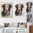 thumbnail image 4 of Designart "Inquisitive Canine Dog" Animals Floater Framed Wall Decor, 4 of 7