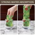 thumbnail image 6 of 6 Pcs Funny Kitchen Towels,Red Mushroom Frog Green Pattern Microfiber Dish Towels,Kitchen Tea Towels,Kitchen Towel Set (18" X 26"), 6 of 7