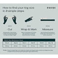 thumbnail image 4 of 14K Gold Plated X Ring Simulated Diamond CZ Criss Cross Ring for Women, 4 of 4