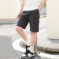 thumbnail image 2 of Boys Elastic‑Waist Ice‑Silk Multi‑Pocket Cargo Summer Shorts for Kids 5‑16Y, 2 of 6